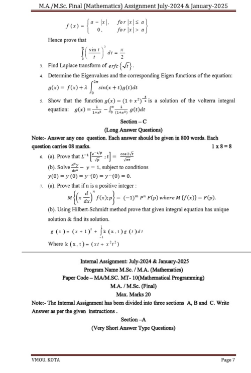 VMOU MSCMT-10 ASSIGNMENT SOLUTION PDF 2025-26