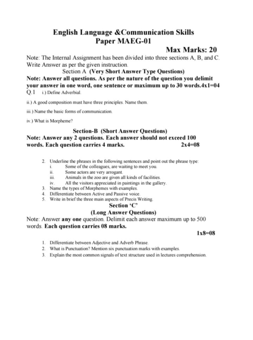 VMOU MAEG-01 ASSIGNMENT SOLUTION PDF 2025-26