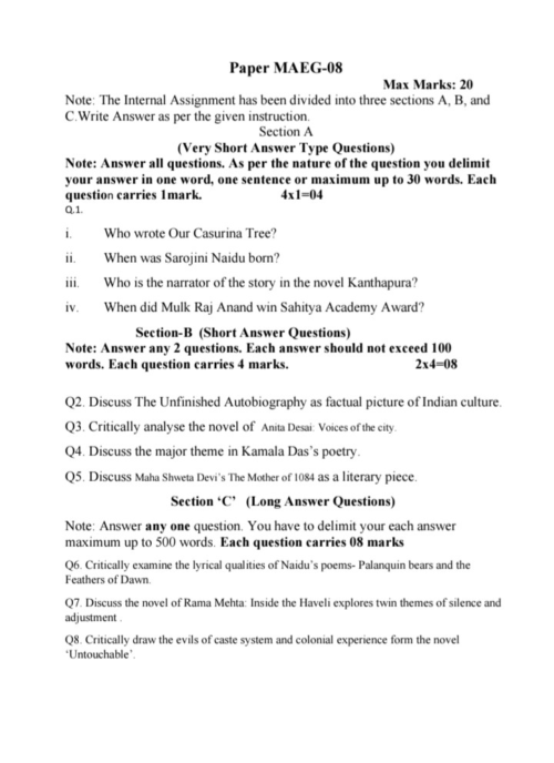 VMOU MAEG-08 ASSIGNMENT SOLUTION PDF 2025-26