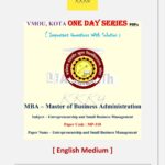 VMOU MP-110 ONE DAY SERIES PDF (VMOU ONE WEEK PDF) MP-110 Entrepreneurship & Small Business Management